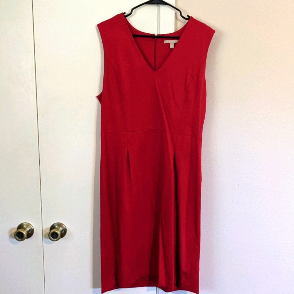 Banana Republic Red Sheath Dress